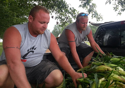 Meet your local farmers at Shaw Farms near Cincinnati, Ohio.